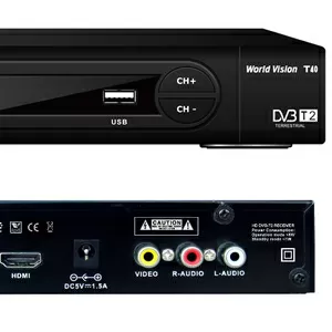 Приемник цифрового ТВ   World Vision T40 (DVB-T/T2),  Skytech 57G T2 HD